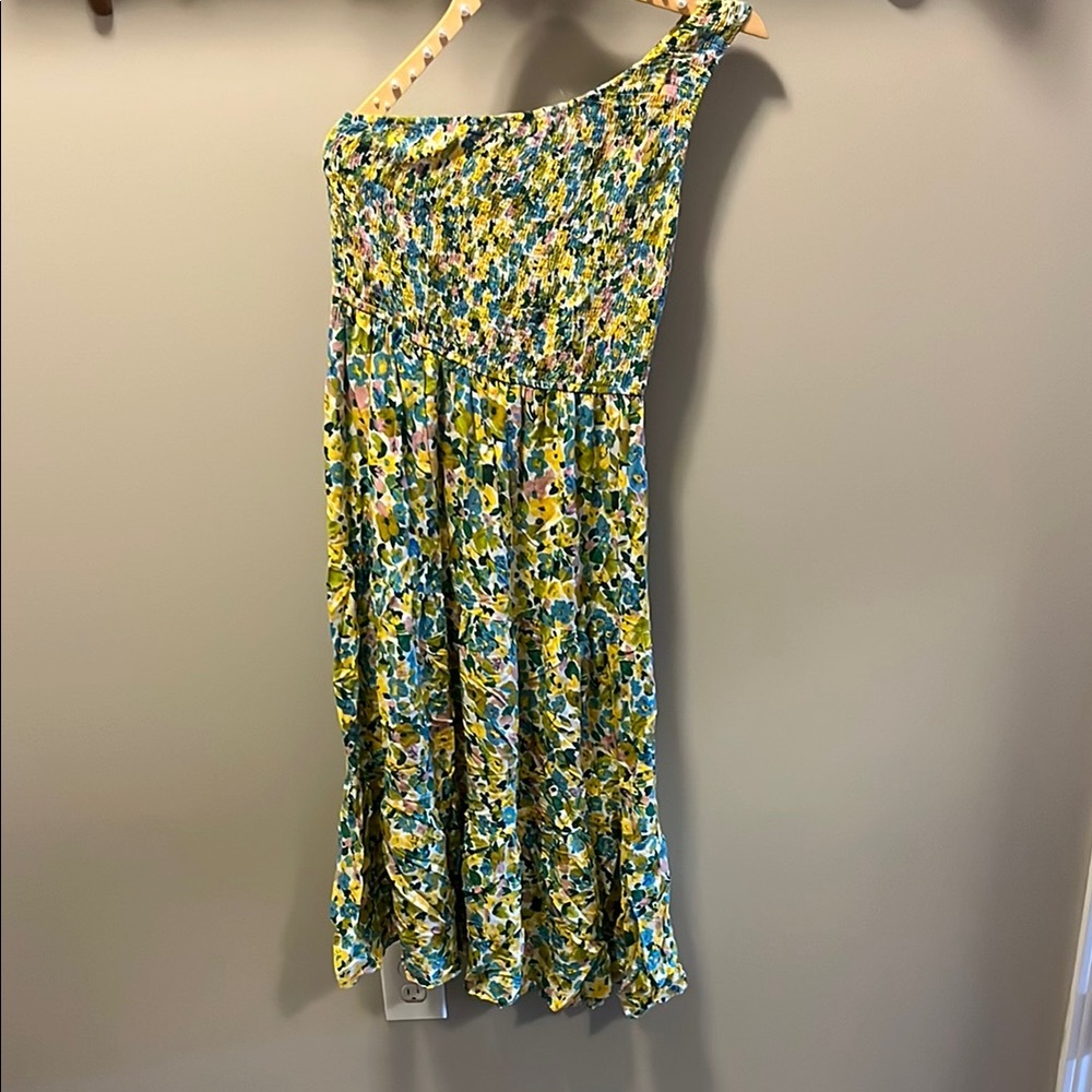 Floral One-Shoulder Dress